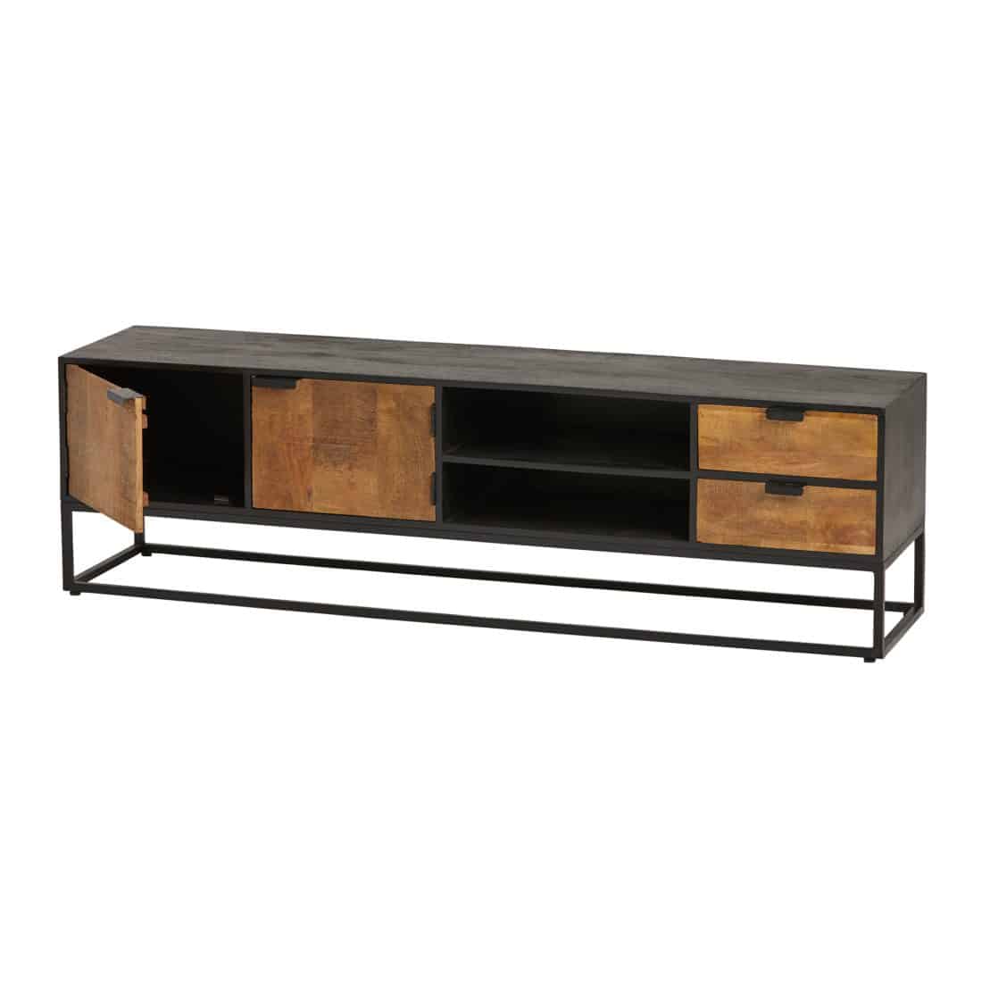 Tv Dressoir 180 Met 2 Deuren 2 Lades En 2 Open Vakken