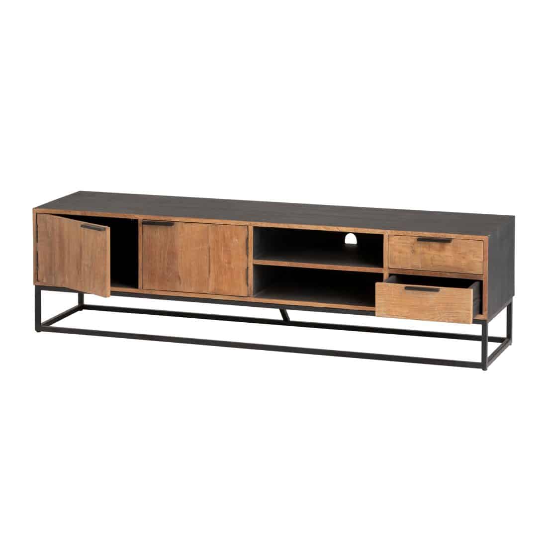 Tv Dressoir 190 Met 2 Deuren 2 Lades En 2 Open Vakken