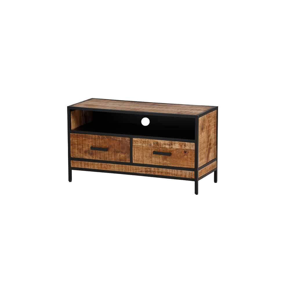 Tv Dressoir 100 Met 2 Lades En 1 Open Vak