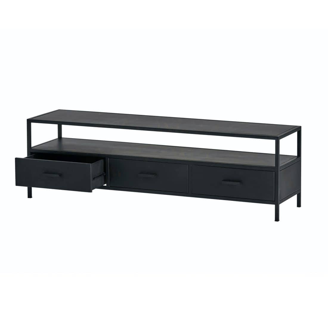 Tv Dressoir 150 Met 3 Lades En 1 Open Vak
