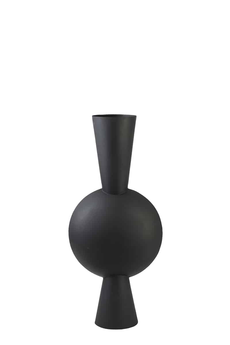 Vase Deco 37 5x22x81 Cm Kavandu Matt Black