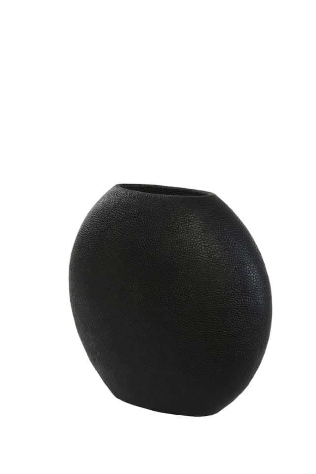 Vase Deco 40x14x36 Cm Rayskin Matt Black