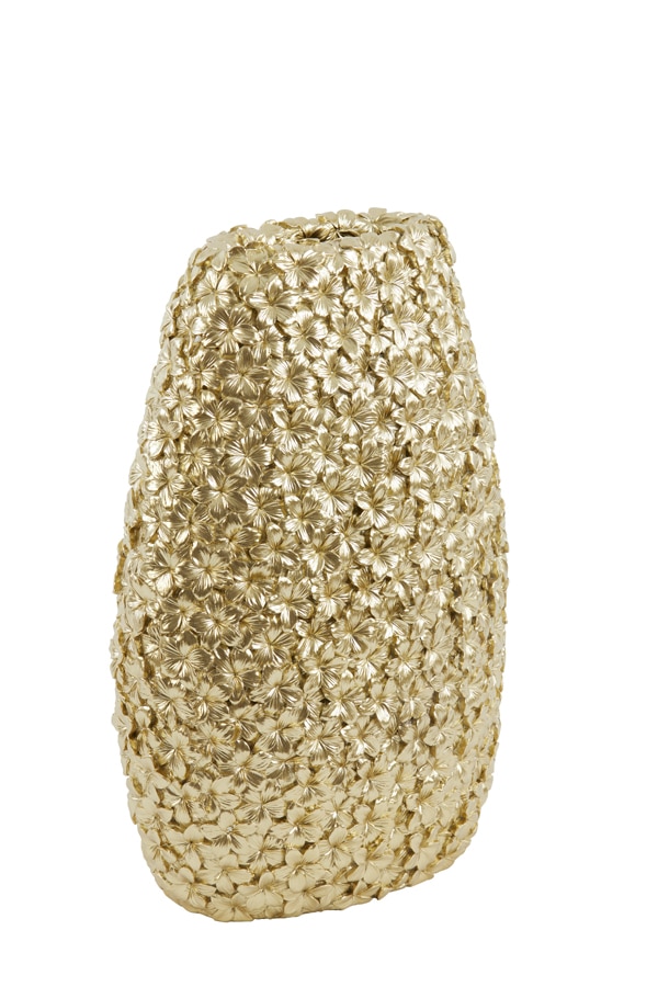 Vase Deco 38x23x50 Cm Aloha Gold