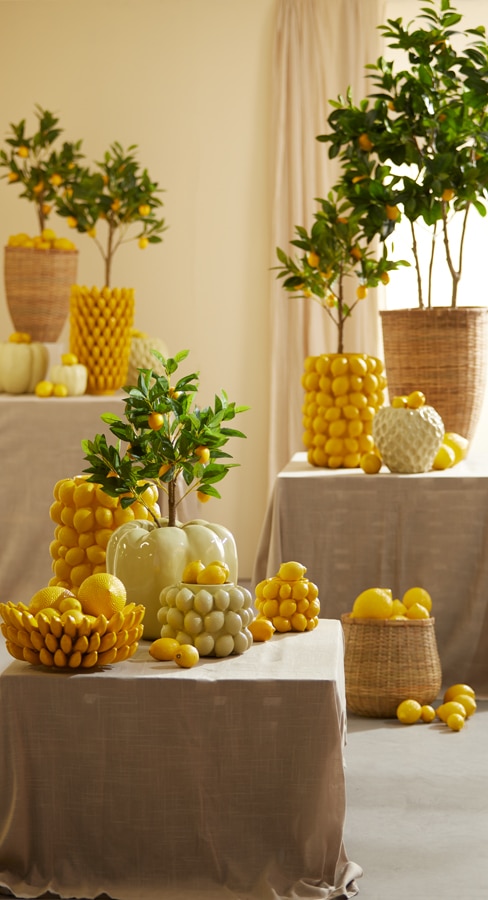 Vase Deco 31 215 41 Cm Lemon Yellow