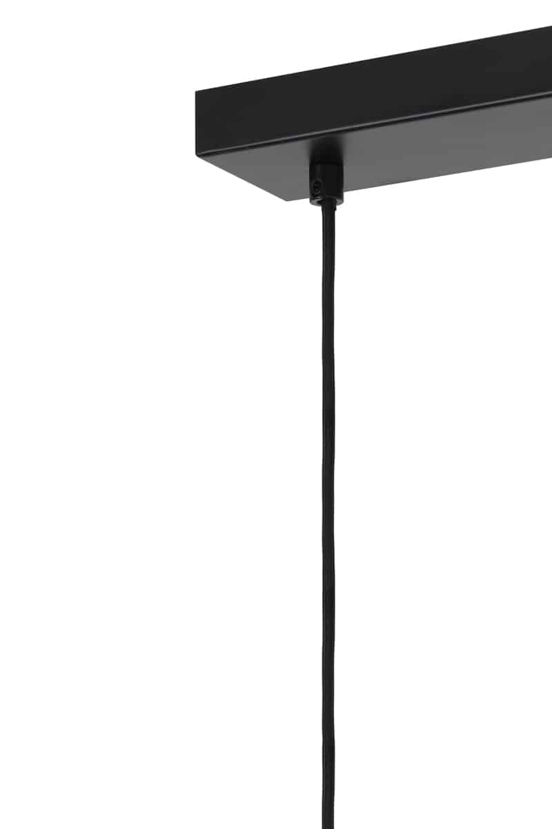 Hanging Lamp 5l 110x22x32 Cm Lekar Ant Bronze Smoked Glass