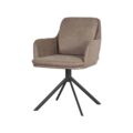 Eetkamerstoel Joy - Taupe - Microfiber (bestelling per 2 stuks)
