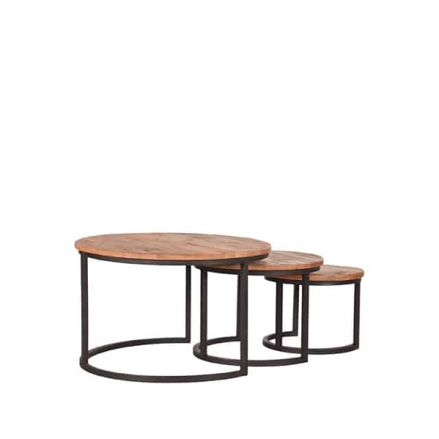 Label51 Salontafel Set Triplet 8211 Rough 8211 Mangohout