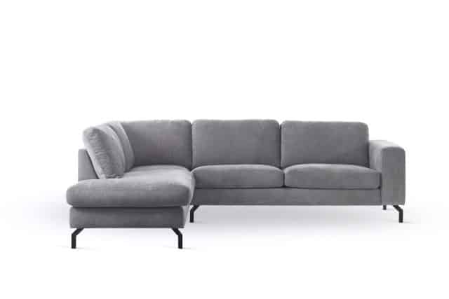 3 Zits Hoek Links Stof Perfect Harmony 82 R311 Grijs