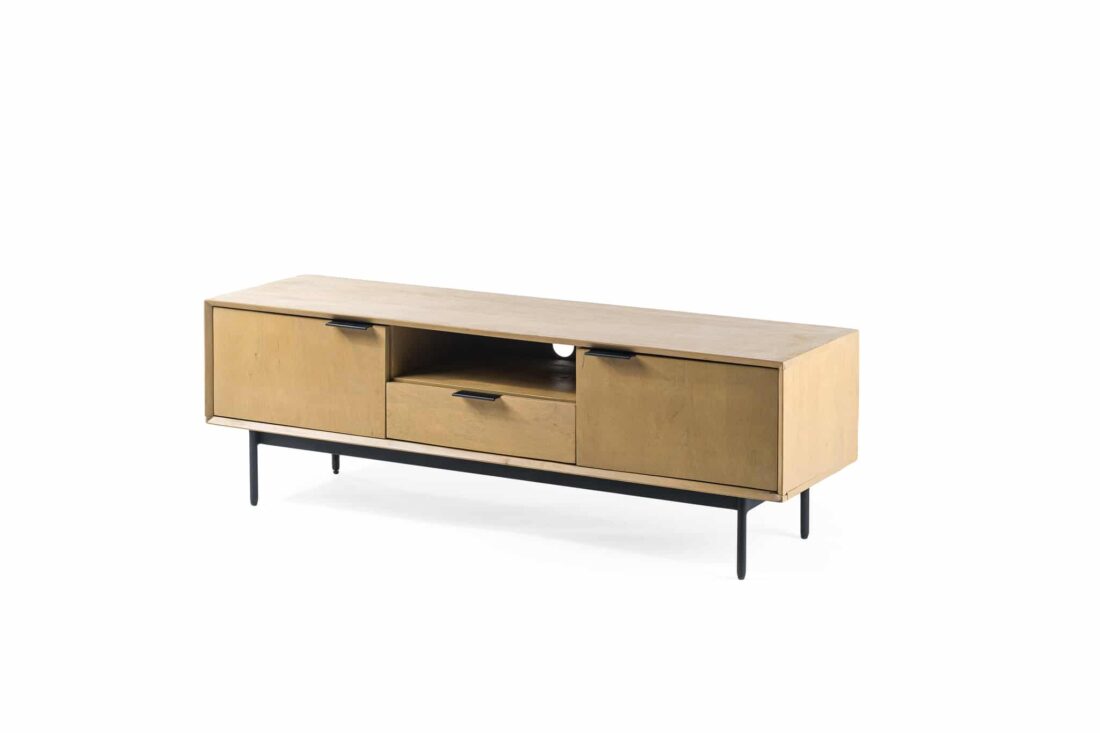 Tv Meubel 6437 8211 Acaciahout Naturel 8211 140 Cm 8211 B180 Naturel