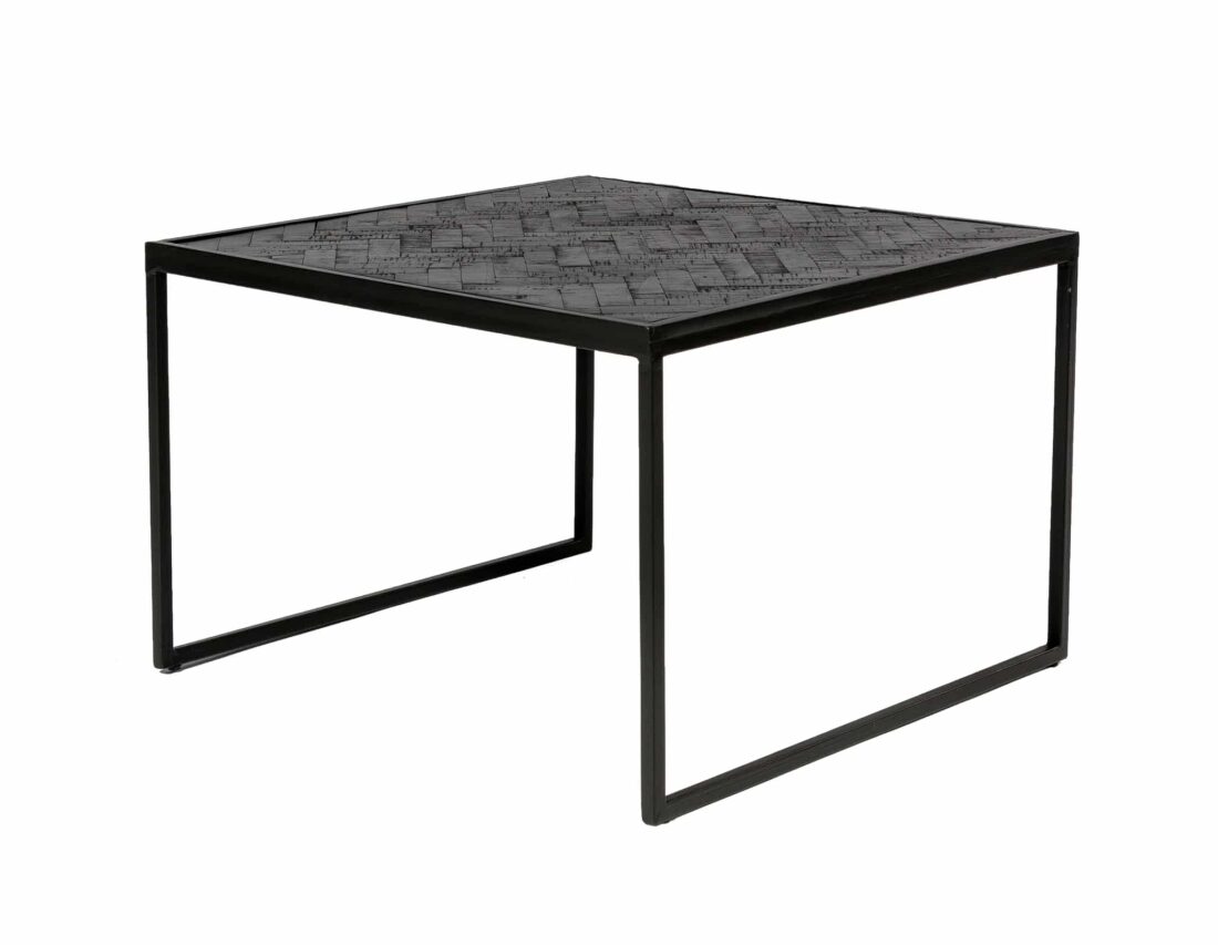 Bijzettafel 6031 8211 Zwart Mangohout 8211 Metaal 8211 B340 Zwart Bijzettafel 6031 8211 Zwart Mangohout 8211 Metaal 8211 B340 Zwart