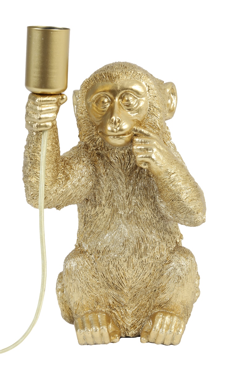 Table Lamp 20 215 19 5 215 34 Cm Monkey Gold