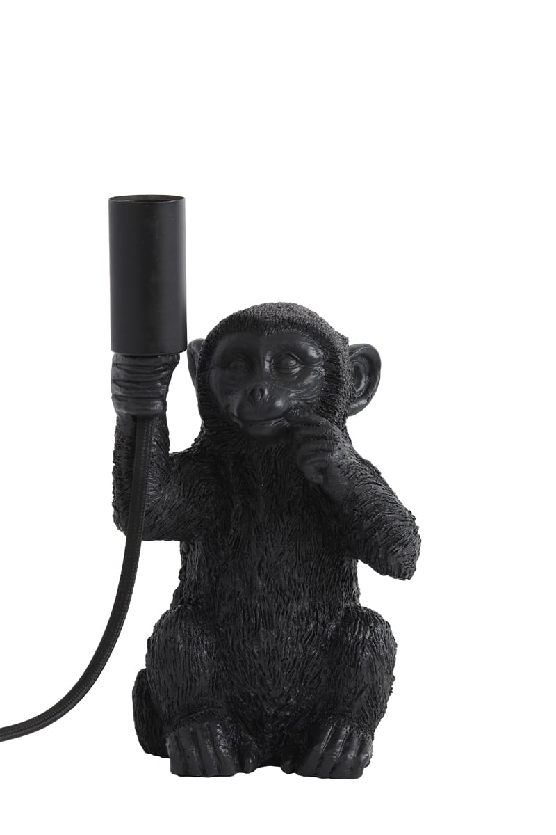 Table Lamp E14 13 215 12 5 215 23 5 Cm Monkey Matt Black