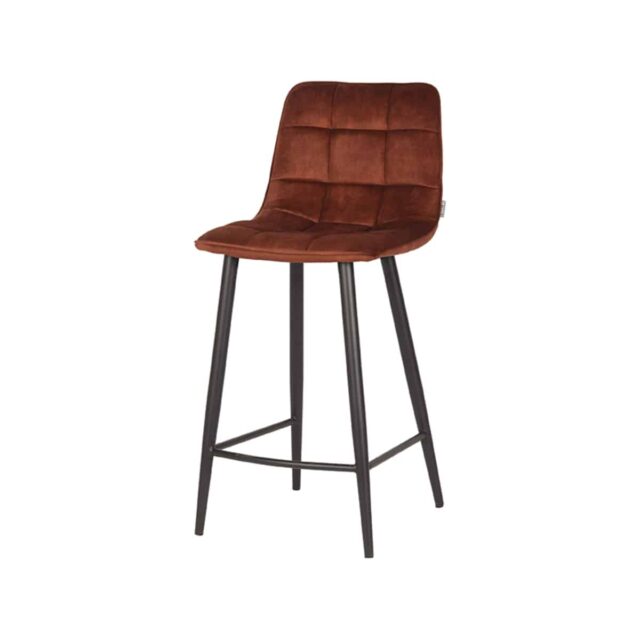 Barkruk Jelt 8211 Rust 8211 Velours 8211 Zithoogte 65