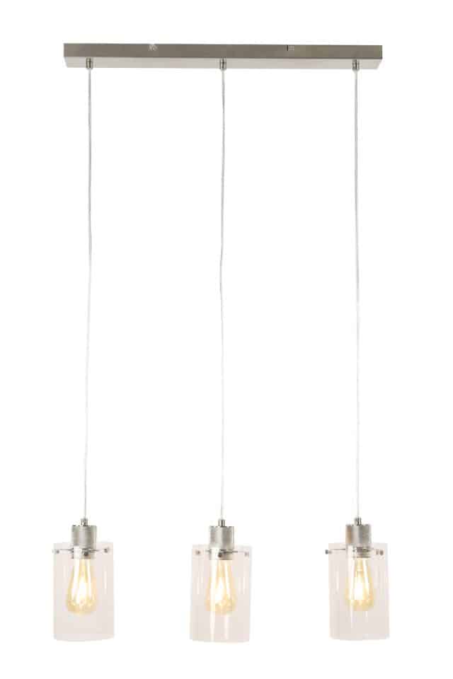 Hanging Lamp 3l 65x12x18 5 Cm Vancouver Nic Sat Glass