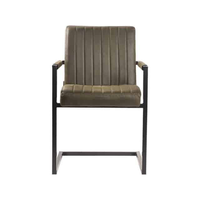 Label51 Eetkamerstoel Milo 8211 Army Green 8211 Microfiber