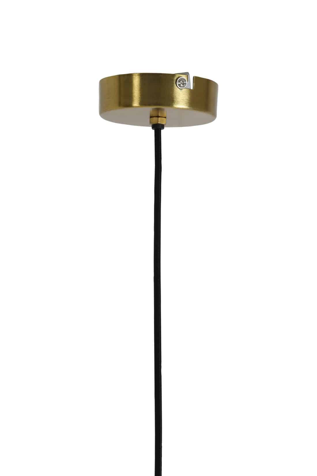 Hanging Lamp 30 215 17 Cm Pleat Glass Brown Gold