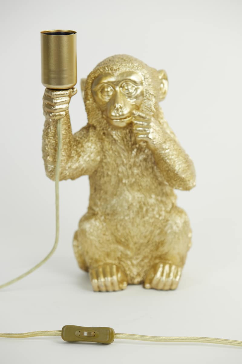 Table Lamp 20 215 19 5 215 34 Cm Monkey Gold