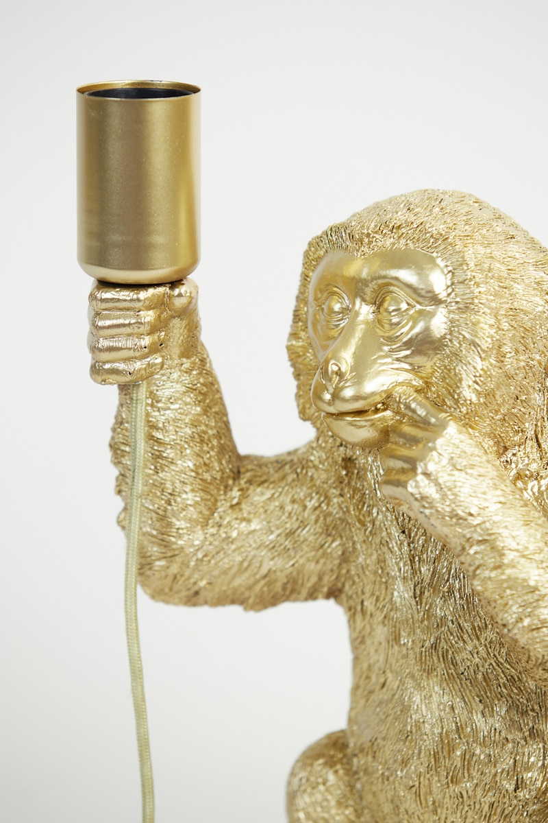 Table Lamp 20 215 19 5 215 34 Cm Monkey Gold