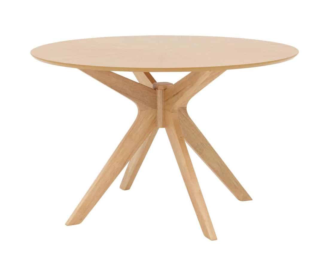 0192tfl07053000 Julia Eetkamertafel 120 Rond Naturel Eiken
