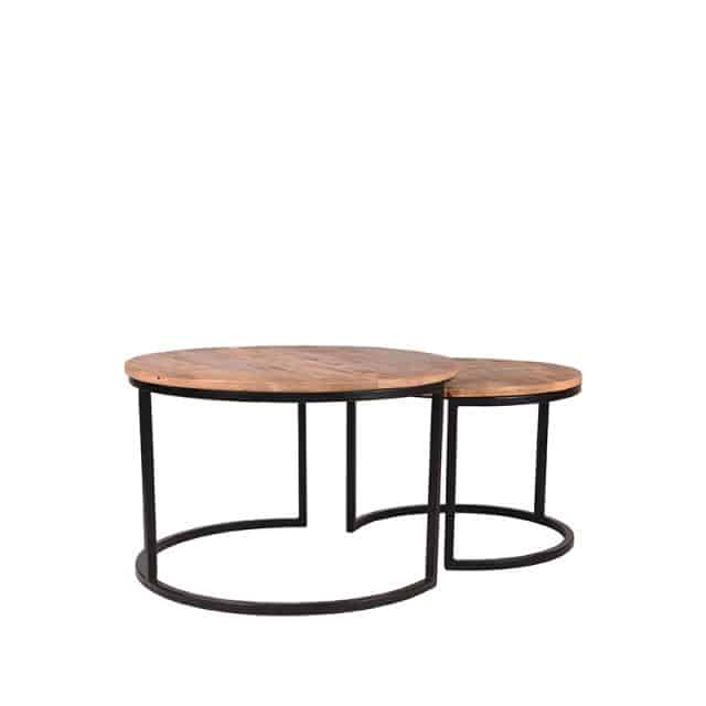 Label51 Salontafel Set Double 8211 Rough 8211 Mangohout