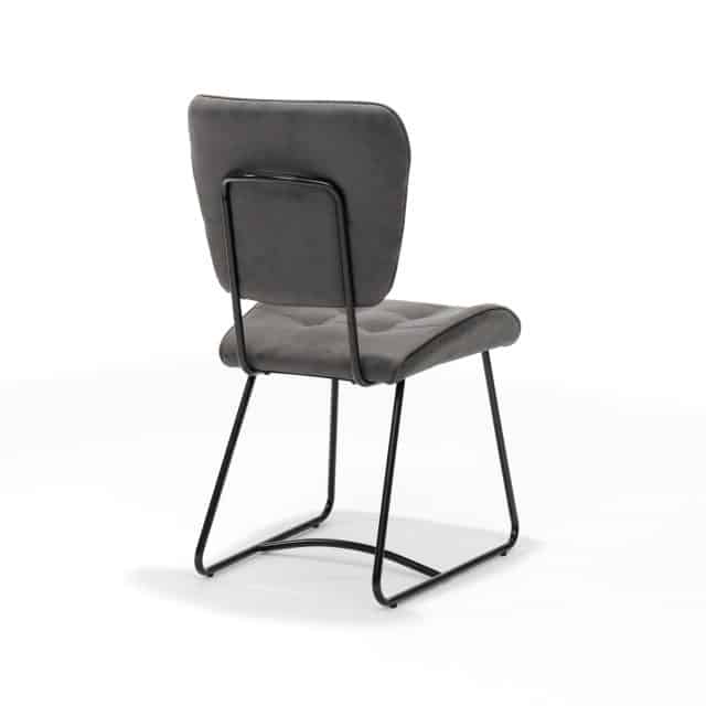 Stoel Bailey Sl Zwart 8211 Stof Soft Antraciet