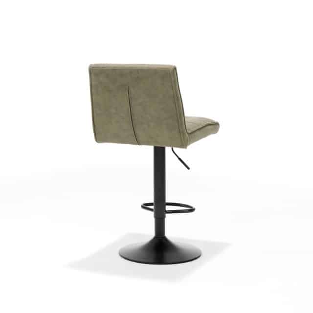 Barkruk Peter Zwart 8211 Stof Soft Groen