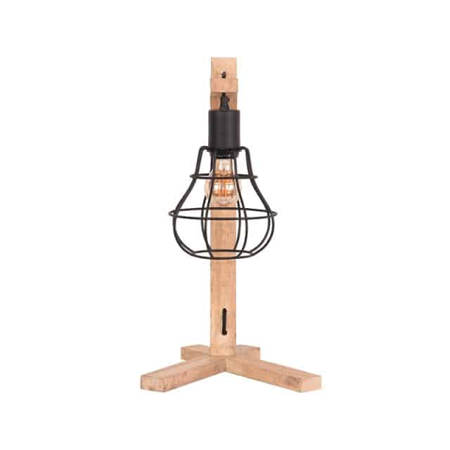 Label51 Tafellamp Drop 8211 Zwart 8211 Mangohout