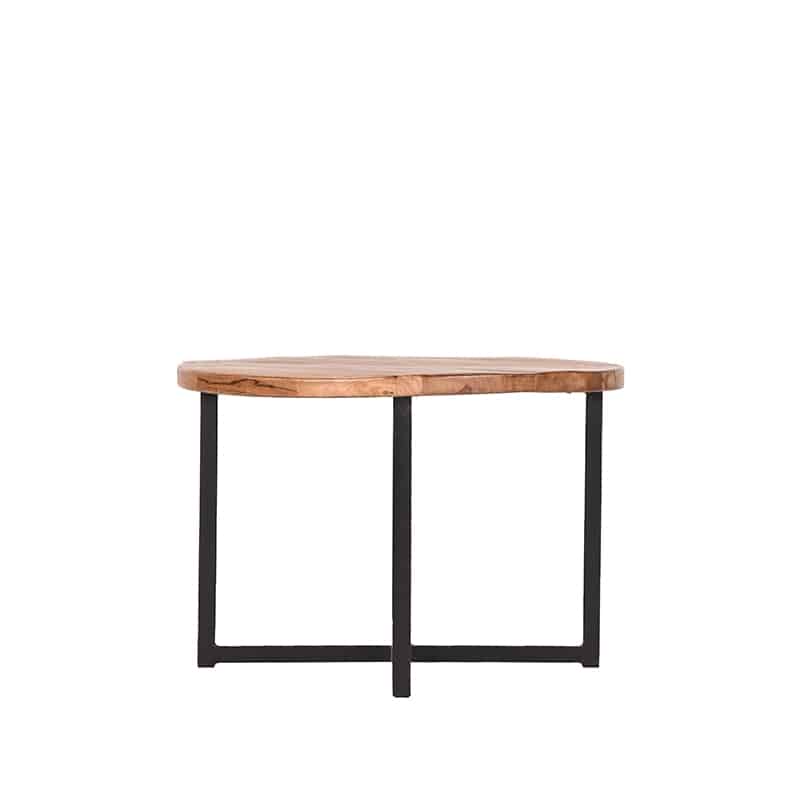 Label51 Bijzettafel Dex 8211 Rough 8211 Mangohout 8211 Rond 8211 60 Cm