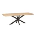 Eetkamertafel Geneve - 220x110 cm - Met verjongde rand en spinpoot