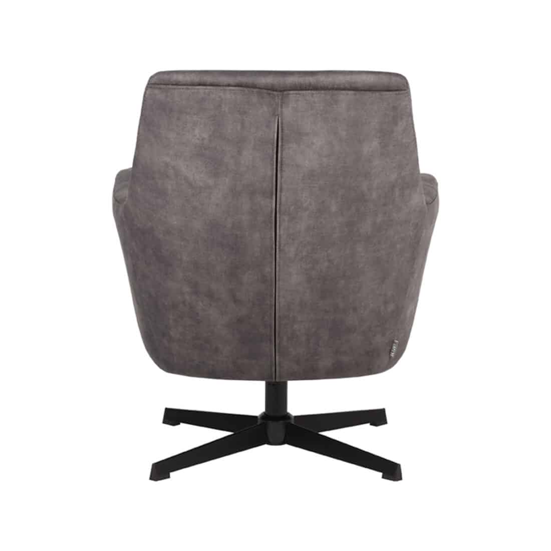 Label51 Fauteuil Toby 8211 Antraciet 8211 Velours