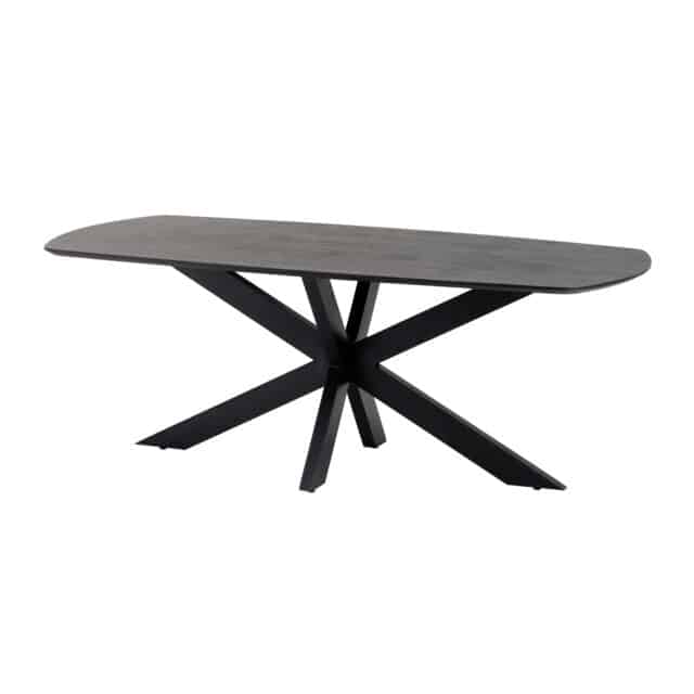 Eetkamertafel Deens Ovaal 210 Acacia Black