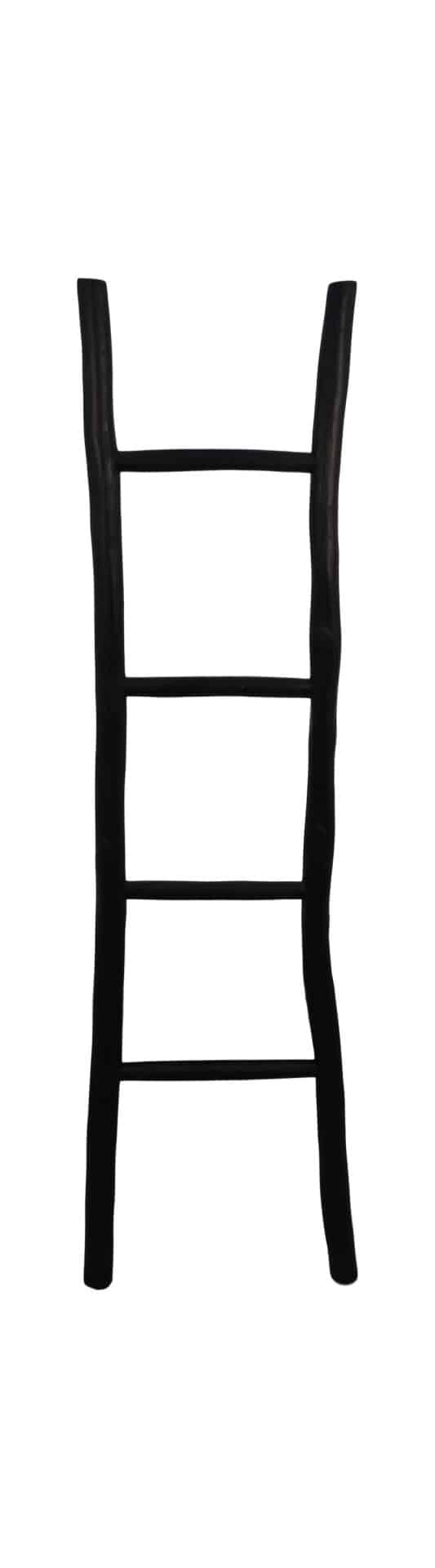 Hsm Collection Decoratieve Ladder 45x4x150 Zwart Teak