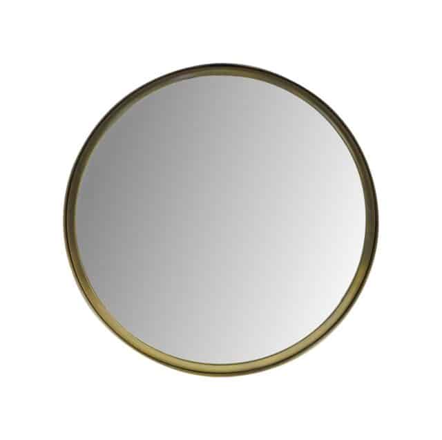 Hsm Collection Ronde Spiegel 50x2x50 Goud Metaal