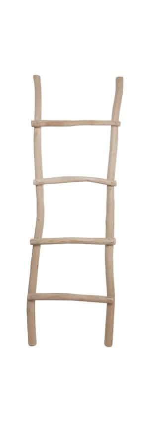 Hsm Collection Decoratieve Ladder 50x6x150 Naturel Teak