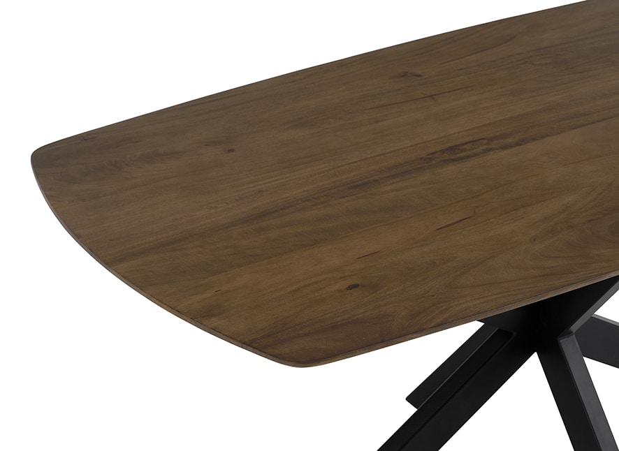 Eetkamertafel Deens Ovaal 230 Mango Brown Walnut