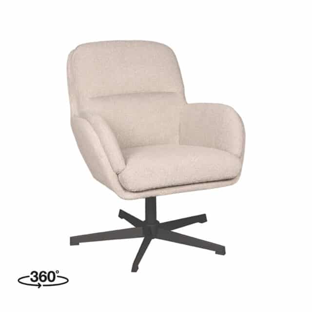 Draaifauteuil Moss 70x77x90 Cm