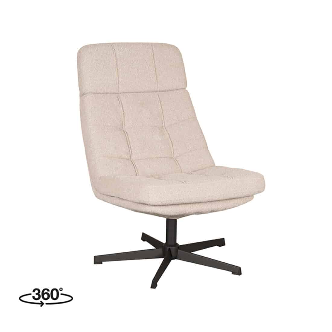 Draaifauteuil Alvar 53x57x83 Cm