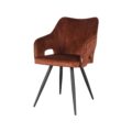 Eetkamerstoel Noud - Rust - Velours