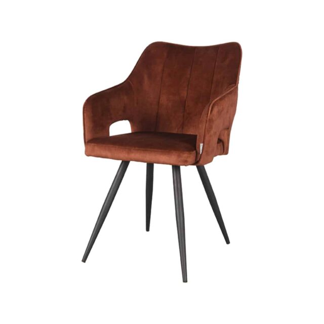 Eetkamerstoel Noud 8211 Rust 8211 Velours