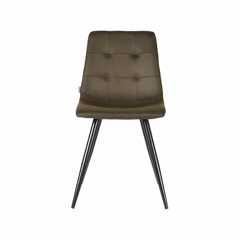 Label51 Eetkamerstoel Jay 8211 Army Green 8211 Microfiber