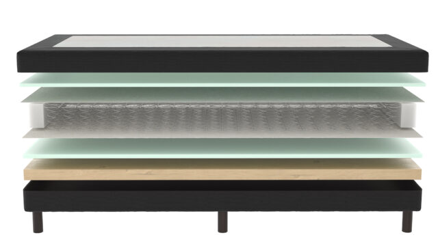 Mrgenn Losse Boxspring Bonellvering Zwart 100 215 200