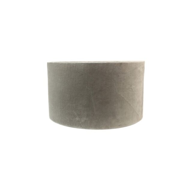 Hsm Collection Ronde Lampenkap 25x25x18 Licht Grijs Stof