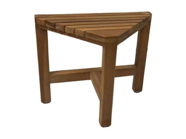 Hsm Collection Driehoekige Tuinbijzettafel S 2 38x20x32 Naturel Teak