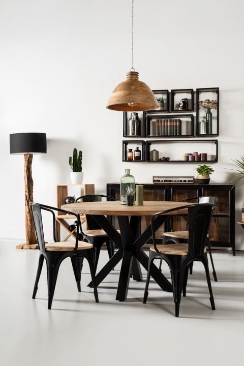 Hsm Collection Tafelonderstel Spider Oakland 80x80x72 75x75mm Zwart Metaal