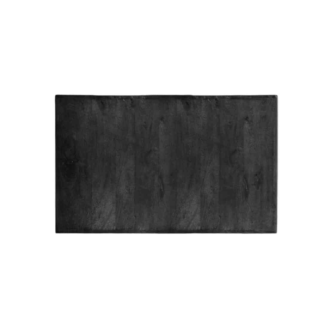 Label51 Eetkamertafel Tafelblad Straight Edge 8211 Zwart 8211 Mangohout 8211 120 Cm Straight