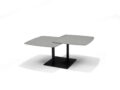 Gemini Salontafel - Grijs Deckstone - 2 Bladen Schuifbaar