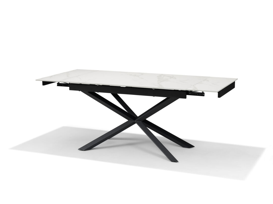 Salontafel Wit Deckstone 120 215 60 8211 Eiken Naturel Kolomvoet