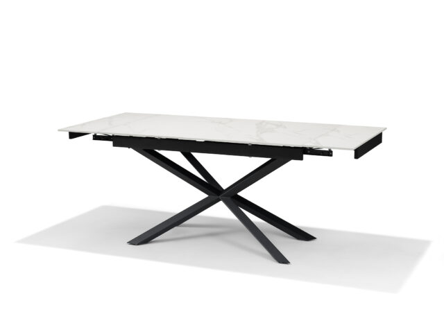 Eetkamertafel Reno 8211 Wit Deckstone 136 196x90 Uitschuifbaar