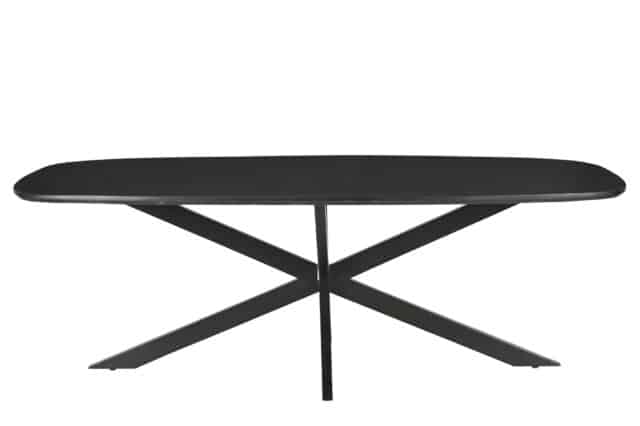 Eetkamertafel Jesper Danish Oval Black 210cm