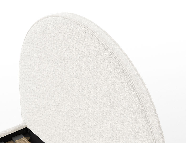 Maan Bed 90 215 200 Boucle Wit